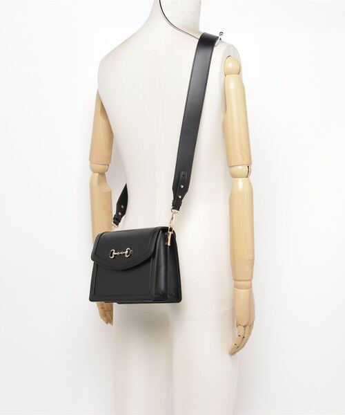 WEGO(ウィゴー)の「WEGO/ビット付きフラップショルダー(ショルダーバッグ・レディース・ブラック/その他1/その他2/ブラウン・FREE)」の6枚目の写真