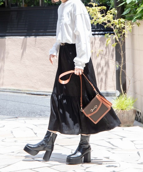 WEGO(ウィゴー)の「WEGO/ビット付きフラップショルダー(ショルダーバッグ・レディース・ブラック/その他1/その他2/ブラウン・FREE)」の15枚目の写真