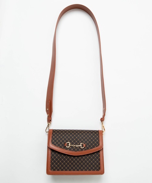 WEGO(ウィゴー)の「WEGO/ビット付きフラップショルダー(ショルダーバッグ・レディース・ブラック/その他1/その他2/ブラウン・FREE)」の10枚目の写真