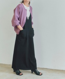 titivate | 前後2wayｺｸｰﾝｽﾘｰﾌﾞﾆｯﾄｶｰﾃﾞｨｶﾞﾝ(カーディガン/ボレロ)