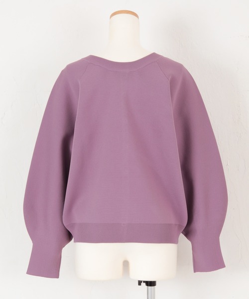 titivate（ティティベイト）の「前後2wayコクーンスリーブニットカーディガン（カーディガン/ボレロ・レディース・アイボリー/パープル/グリーン/ブラック/ライトブルー/オレンジ/ブラウン/ライトピンク・L/S/M）」の21枚目の写真