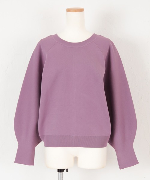 titivate（ティティベイト）の「前後2wayコクーンスリーブニットカーディガン（カーディガン/ボレロ・レディース・アイボリー/パープル/グリーン/ブラック/ライトブルー/オレンジ/ブラウン/ライトピンク・L/S/M）」の18枚目の写真