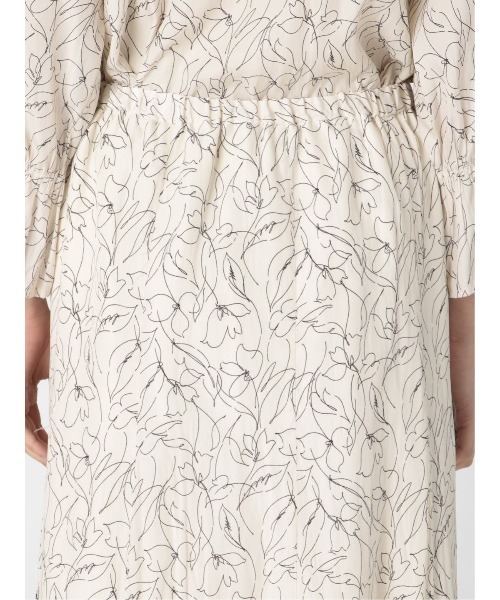 m.f.editorial（エムエフエディトリアル）の「m.f.エディトリアル レディース ラインプリント マーメイドマキシスカート（スカート・レディース・アイボリー・S/LARGE/MEDIUM）」の9枚目の写真