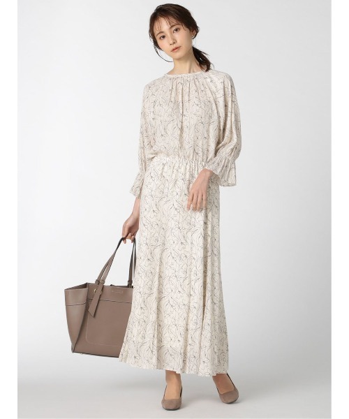 m.f.editorial（エムエフエディトリアル）の「m.f.エディトリアル レディース ラインプリント マーメイドマキシスカート（スカート・レディース・アイボリー・S/LARGE/MEDIUM）」の13枚目の写真