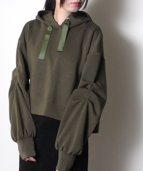 one way（ワンウェイ）の「【oneway】ダンボールニットパーカー（パーカー・レディース・ホワイト/ブラック/ベージュ/ブルー/ダークグリーン/ブルーグリーン・FREE）」の4枚目の写真