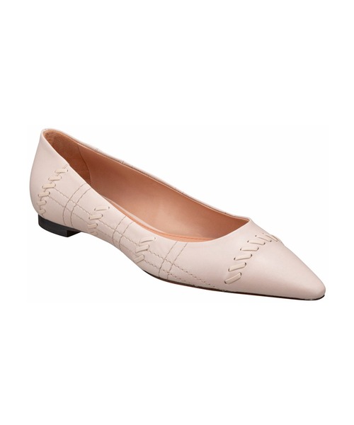 Santoni(サントーニ)の「サントーニ レディース/フラットパンプス(パンプス・レディース・ブラック/アイボリー・38/36/37/36.5/37.5/35.5/38.5)」の2枚目の写真