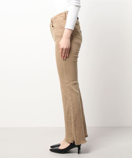 cepo（セポ）の「フレアーデニムパンツ　セットアップ可能（デニムパンツ・レディース・ブラウン/ベージュ/ブルー系2/ネイビー/ブルー系1・M/S）」の7枚目の写真