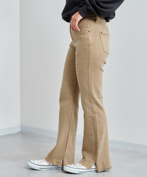 cepo（セポ）の「フレアーデニムパンツ　セットアップ可能（デニムパンツ・レディース・ブラウン/ベージュ/ブルー系2/ネイビー/ブルー系1・M/S）」の19枚目の写真