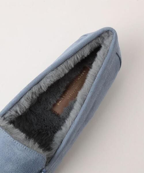 green label relaxing(グリーンレーベルリラクシング)の「フェイクファー ウォームモカシン(1cmヒール)(モカシン/デッキシューズ・レディース・オフホワイト/ライトブルー/ブラック/グレー・M/S/XL/L/XS)」の20枚目の写真