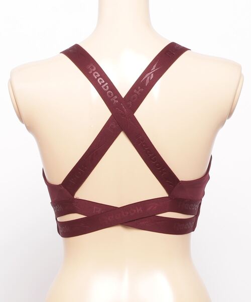 Reebok（リーボック）の「キレイフィット スポーツ ブラ / KireiFit Sports Bra（スポーツブラ・レディース・ワインレッド/ブラック×グレー・SMALL/MEDIUM/LARGE/X-LARGE/XX-LARGE）」の3枚目の写真