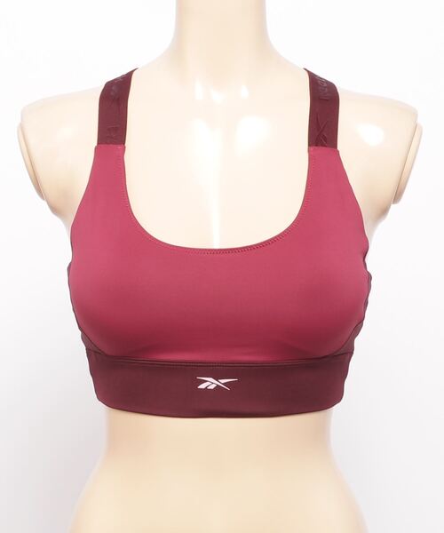 Reebok（リーボック）の「キレイフィット スポーツ ブラ / KireiFit Sports Bra（スポーツブラ・レディース・ワインレッド/ブラック×グレー・SMALL/MEDIUM/LARGE/X-LARGE/XX-LARGE）」の4枚目の写真