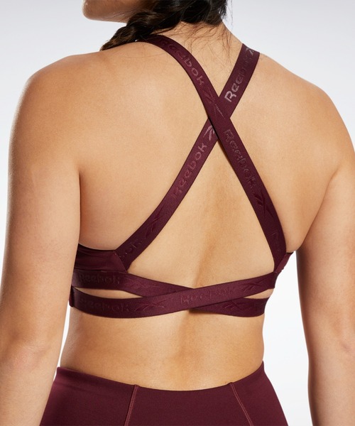 Reebok（リーボック）の「キレイフィット スポーツ ブラ / KireiFit Sports Bra（スポーツブラ・レディース・ワインレッド/ブラック×グレー・SMALL/MEDIUM/LARGE/X-LARGE/XX-LARGE）」の9枚目の写真