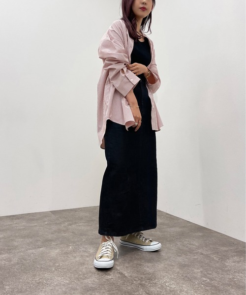 apres jour mignon（アプレジュールミニョン）の「ストライプバンドカラーシャツ【ZOZOTOWN限定アイテム】（シャツ/ブラウス・レディース・レッド/ネイビー/グリーン/オレンジ・フリー/X-LARGE）」の17枚目の写真