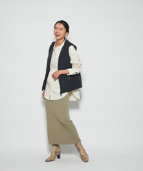 RIVE DROITE（リヴドロワ）の「程よく抜け感も演出してくれる　コーデュロイシャツ（シャツ/ブラウス・レディース・オフホワイト/カーキ・FREE）」の15枚目の写真