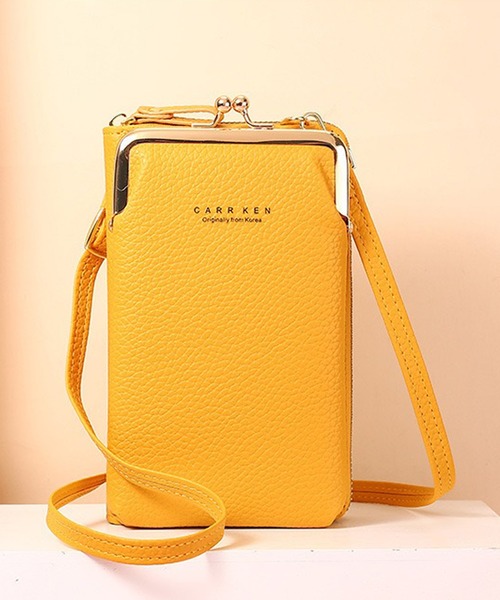 ANOTHER S（アナザーエス）の「長財布＆スマホケース一体型ショルダーバッグ（ショルダーバッグ・レディース・ブラック/カーキ/ブルー/ピンク/グレー/レッド/イエロー・FREE）」の5枚目の写真