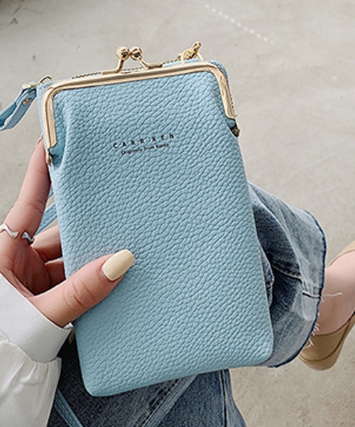 ANOTHER S（アナザーエス）の「長財布＆スマホケース一体型ショルダーバッグ（ショルダーバッグ・レディース・ブラック/カーキ/ブルー/ピンク/グレー/レッド/イエロー・FREE）」の4枚目の写真