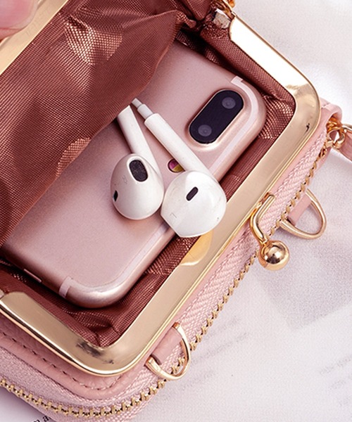 ANOTHER S（アナザーエス）の「長財布＆スマホケース一体型ショルダーバッグ（ショルダーバッグ・レディース・ブラック/カーキ/ブルー/ピンク/グレー/レッド/イエロー・FREE）」の13枚目の写真