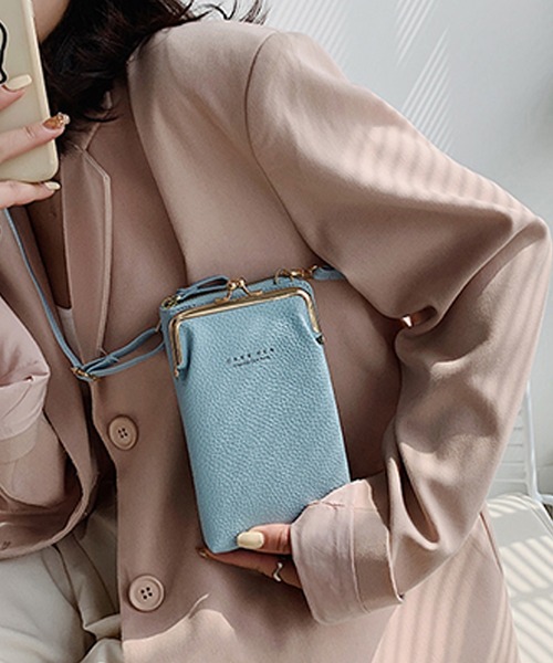 ANOTHER S（アナザーエス）の「長財布＆スマホケース一体型ショルダーバッグ（ショルダーバッグ・レディース・ブラック/カーキ/ブルー/ピンク/グレー/レッド/イエロー・FREE）」の14枚目の写真