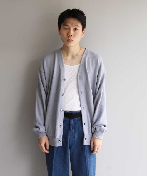 crepuscule（クレプスキュール）の「crepuscule Cardigan（ニット/セーター・メンズ・ベージュ/グレー/ブルー/グリーン・M/S）」の4枚目の写真