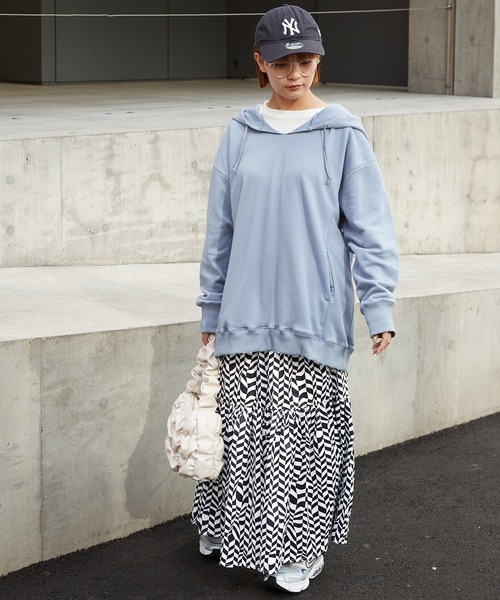 byYOUANCE（バイユアンス）の「ボリュームティアードロングスカート（スカート・レディース・ブラック/その他1・FREE）」の10枚目の写真