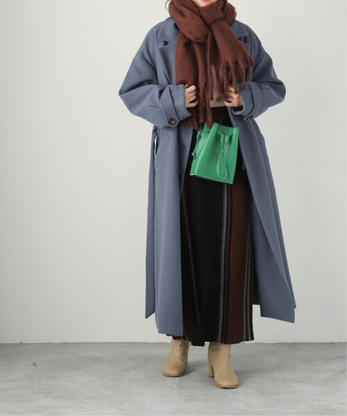 RAY CASSIN(レイカズン)の「マルチストライプニットスカート(スカート・レディース・ライトカーキ/ベージュ/ブラック・FREE)」の4枚目の写真