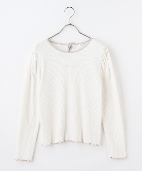 Honeys（ハニーズ）の「配色使いトップス（Tシャツ/カットソー・レディース・アイボリー/モカ/ブラック/ブルー系その他・L/S/M）」の9枚目の写真