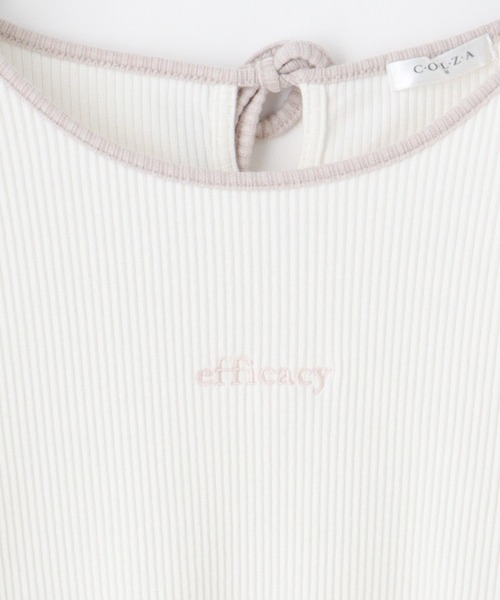 Honeys（ハニーズ）の「配色使いトップス（Tシャツ/カットソー・レディース・アイボリー/モカ/ブラック/ブルー系その他・L/S/M）」の10枚目の写真