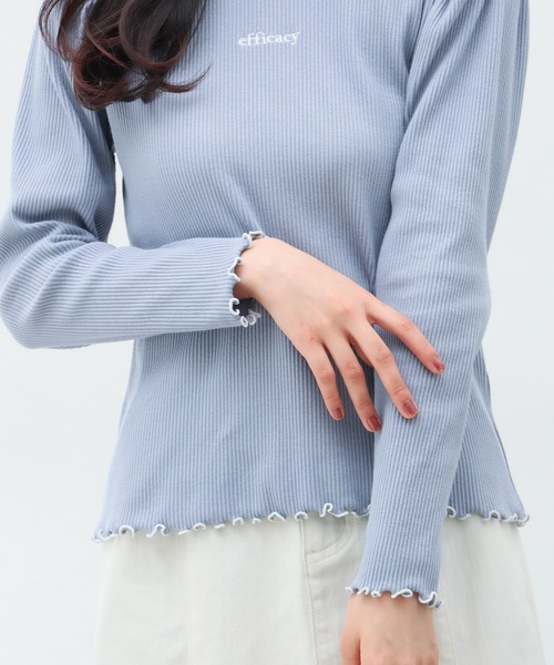 Honeys（ハニーズ）の「配色使いトップス（Tシャツ/カットソー・レディース・アイボリー/モカ/ブラック/ブルー系その他・L/S/M）」の21枚目の写真