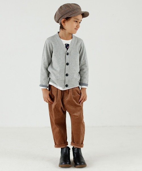 DADWAY(ダッドウェイ)の「コーデュロイテーパードパンツ(その他パンツ・キッズ・ブラウン/ベージュ・110cm)」の1枚目の写真