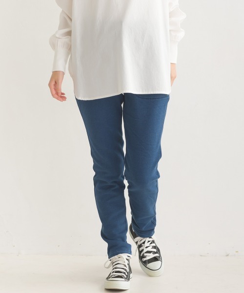 OMNES（オムネス）の「ストレッチ裏シャギーイージーパンツ（スウェットパンツ・レディース・ブラック/インディゴブルー/チャコール/ネイビー系・MEDIUM/LARGE）」の11枚目の写真