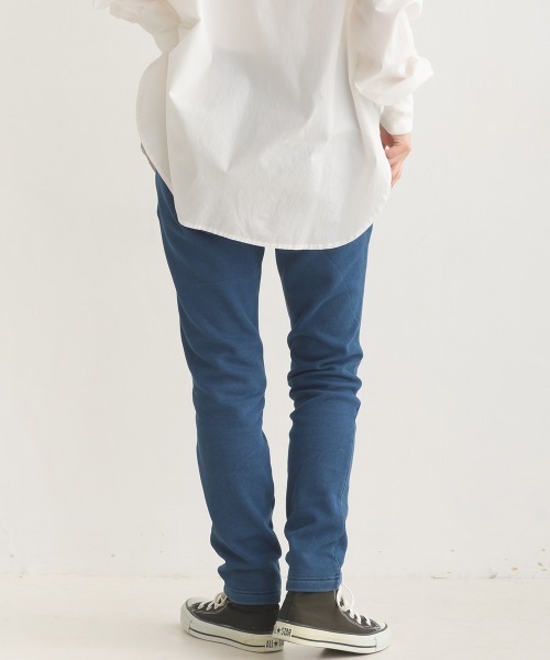 OMNES（オムネス）の「ストレッチ裏シャギーイージーパンツ（スウェットパンツ・レディース・ブラック/インディゴブルー/チャコール/ネイビー系・MEDIUM/LARGE）」の13枚目の写真