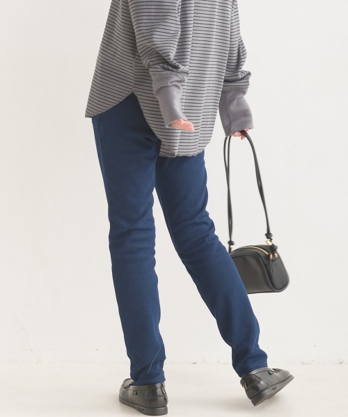 OMNES（オムネス）の「ストレッチ裏シャギーイージーパンツ（スウェットパンツ・レディース・ブラック/インディゴブルー/チャコール/ネイビー系・MEDIUM/LARGE）」の19枚目の写真