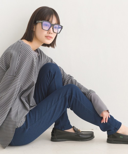 OMNES（オムネス）の「ストレッチ裏シャギーイージーパンツ（スウェットパンツ・レディース・ブラック/インディゴブルー/チャコール/ネイビー系・MEDIUM/LARGE）」の21枚目の写真