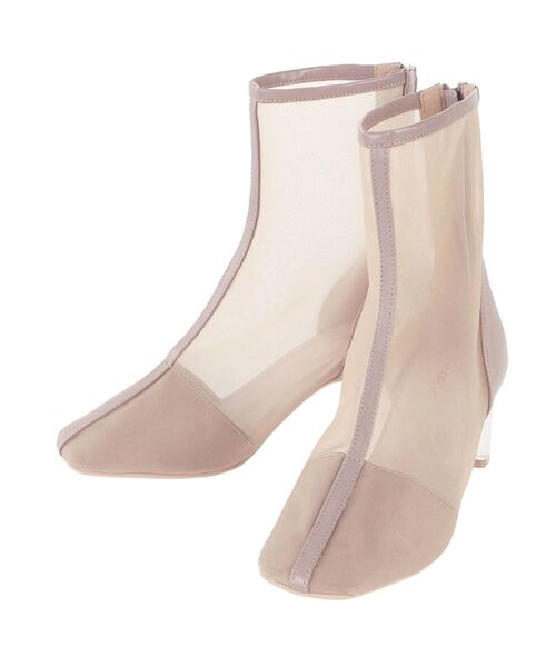 dazzlin（ダズリン）の「シースルーショートブーツ（ブーツ・レディース・ブラック/ベージュ・MEDIUM/LARGE）」の11枚目の写真