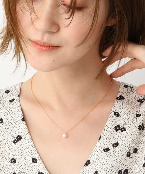 A part by（アパートバイ）の「タンスイパールヒトツブネックレス　265266（ネックレス・レディース・GOLD ・FREE）」の1枚目の写真