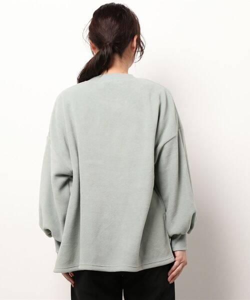Samansa Mos2 blue（サマンサモスモスブルー）の「フリースカットソー（Tシャツ/カットソー・レディース・オフホワイト/グレー/ミント・ﾌﾘ-）」の5枚目の写真