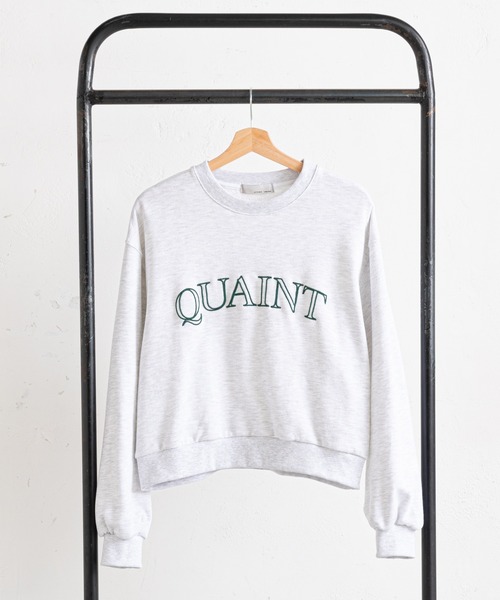 prose verse（プロズヴェール）の「刺繍ロゴゆる裏毛スウェット（スウェット・レディース・オフホワイト/グレー/ネイビー・MEDIUM）」の2枚目の写真