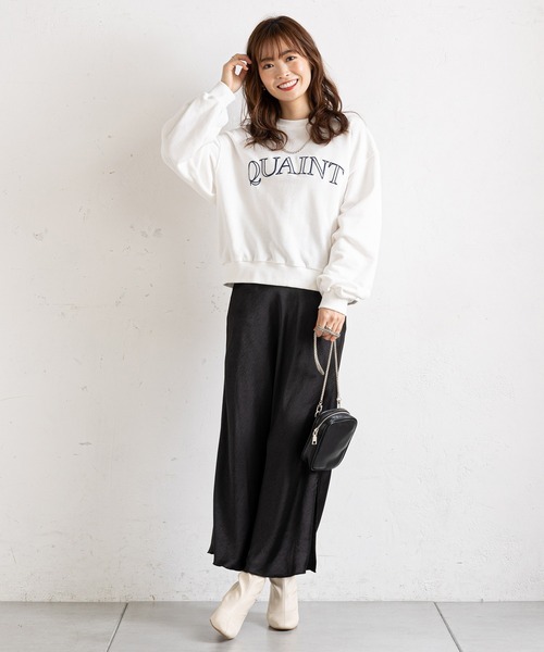 prose verse（プロズヴェール）の「刺繍ロゴゆる裏毛スウェット（スウェット・レディース・オフホワイト/グレー/ネイビー・MEDIUM）」の5枚目の写真