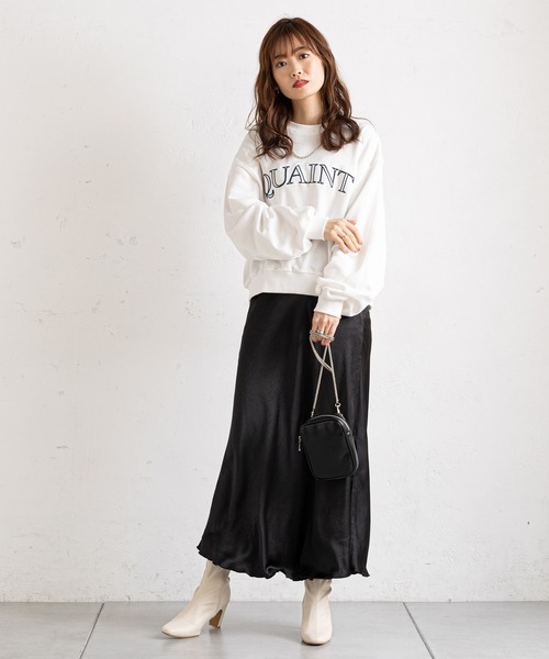 prose verse（プロズヴェール）の「刺繍ロゴゆる裏毛スウェット（スウェット・レディース・オフホワイト/グレー/ネイビー・MEDIUM）」の6枚目の写真