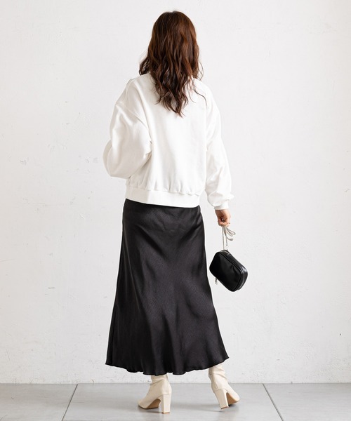 prose verse（プロズヴェール）の「刺繍ロゴゆる裏毛スウェット（スウェット・レディース・オフホワイト/グレー/ネイビー・MEDIUM）」の8枚目の写真