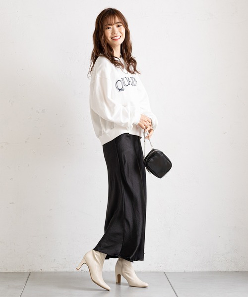 prose verse（プロズヴェール）の「刺繍ロゴゆる裏毛スウェット（スウェット・レディース・オフホワイト/グレー/ネイビー・MEDIUM）」の9枚目の写真