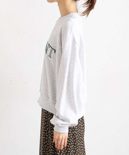 prose verse（プロズヴェール）の「刺繍ロゴゆる裏毛スウェット（スウェット・レディース・オフホワイト/グレー/ネイビー・MEDIUM）」の16枚目の写真