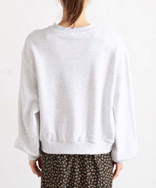 prose verse（プロズヴェール）の「刺繍ロゴゆる裏毛スウェット（スウェット・レディース・オフホワイト/グレー/ネイビー・MEDIUM）」の17枚目の写真