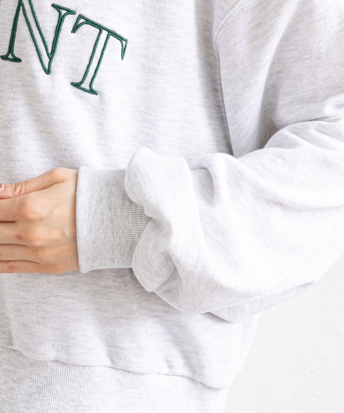 prose verse（プロズヴェール）の「刺繍ロゴゆる裏毛スウェット（スウェット・レディース・オフホワイト/グレー/ネイビー・MEDIUM）」の20枚目の写真