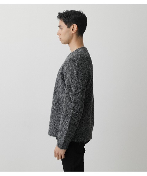 AZUL by moussy(アズールバイマウジー)の「AIR YARN C/N KNIT/エアーヤーンクルーネックニット(ニット/セーター・メンズ・ライトピンク/ホワイト/ブラック・MEDIUM/LARGE)」の21枚目の写真