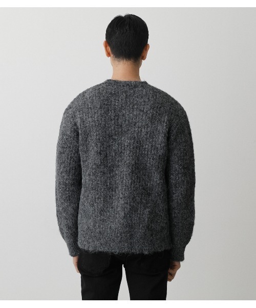 AZUL by moussy(アズールバイマウジー)の「AIR YARN C/N KNIT/エアーヤーンクルーネックニット(ニット/セーター・メンズ・ライトピンク/ホワイト/ブラック・MEDIUM/LARGE)」の22枚目の写真