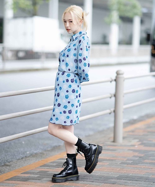 X-girl(エックスガール)の「APPLE GIRL SHEER SKIRT(スカート・レディース・ブラック/ベージュ/ライトブルー・S/M)」の12枚目の写真