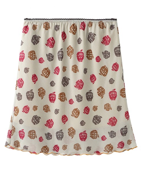 X-girl(エックスガール)の「APPLE GIRL SHEER SKIRT(スカート・レディース・ブラック/ベージュ/ライトブルー・S/M)」の11枚目の写真