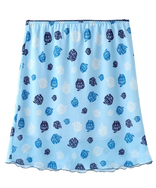 X-girl(エックスガール)の「APPLE GIRL SHEER SKIRT(スカート・レディース・ブラック/ベージュ/ライトブルー・S/M)」の7枚目の写真
