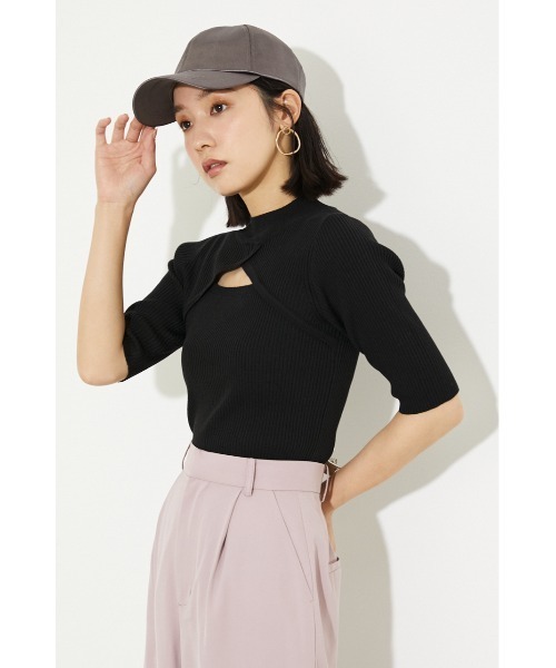 MILK リボン ニット セーター プルオーバー トップス 黒 楽天市場】【全品2BUY15%OFFOFFクーポン】ミラノリブ袖ボタン